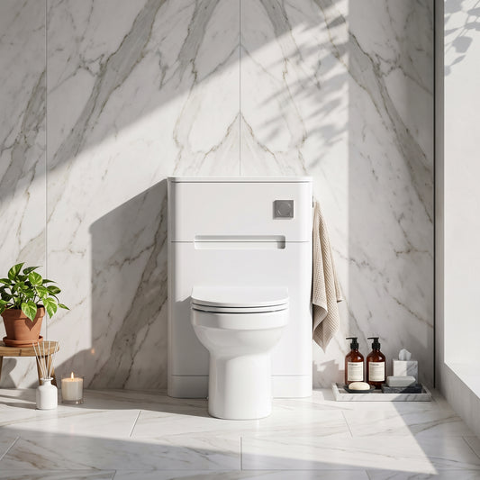Fairford Rox 550mm Satin White WC Unit