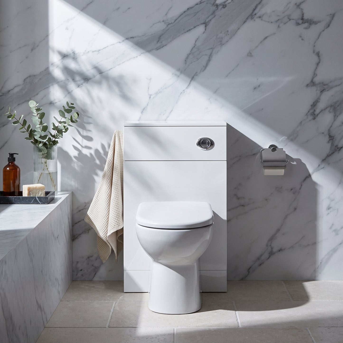 Fairford Opto 500mm Gloss White WC Unit (330mm deep)