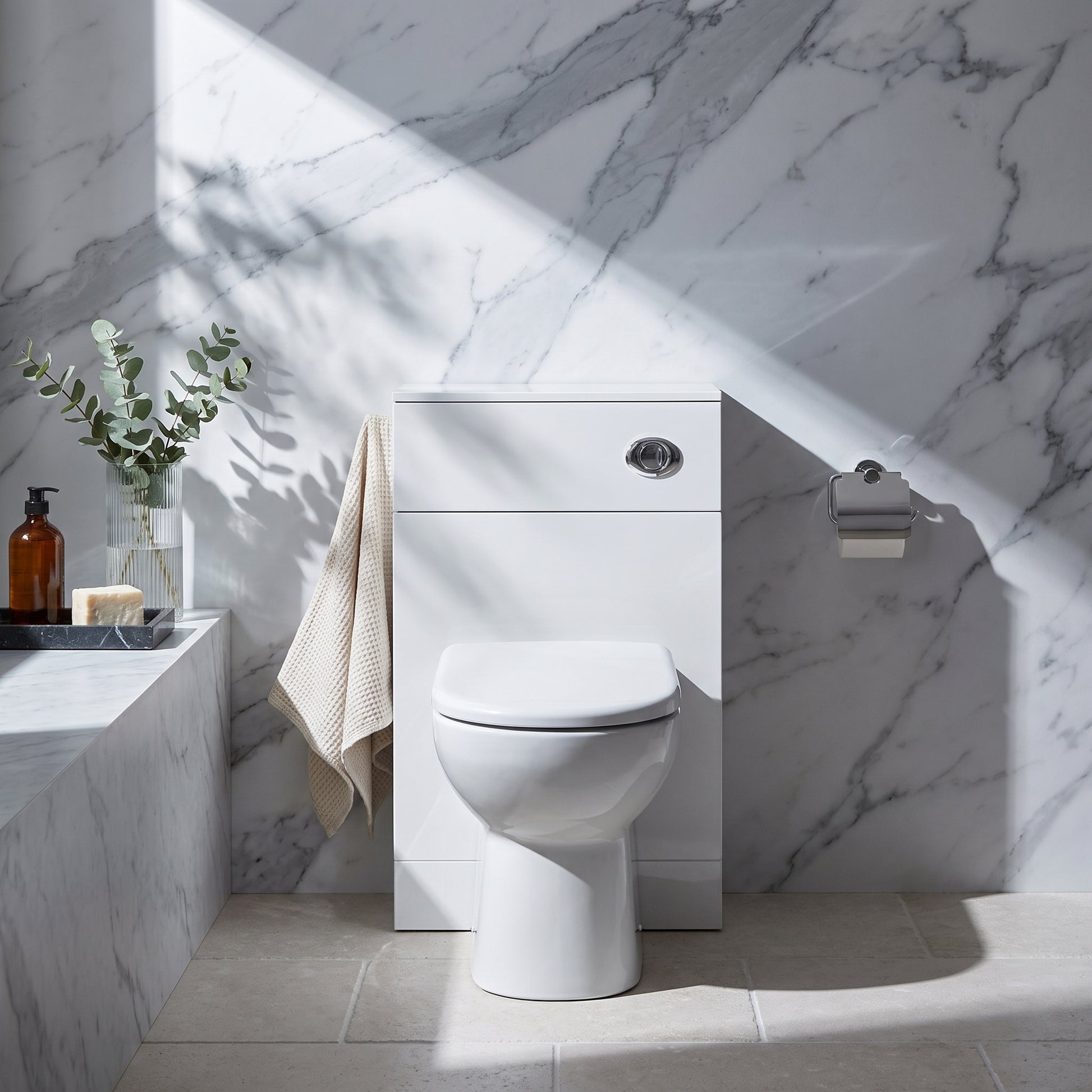 Fairford Opto 500mm Gloss White WC Unit (330mm deep)