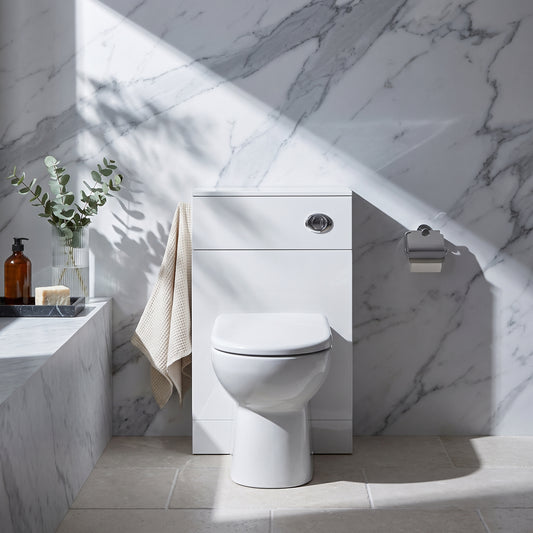 Fairford Opto 500mm Gloss White WC Unit (330mm deep)
