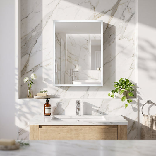 Fairford Mia Single Door Mirror Cabinet - 500mm X 700mm