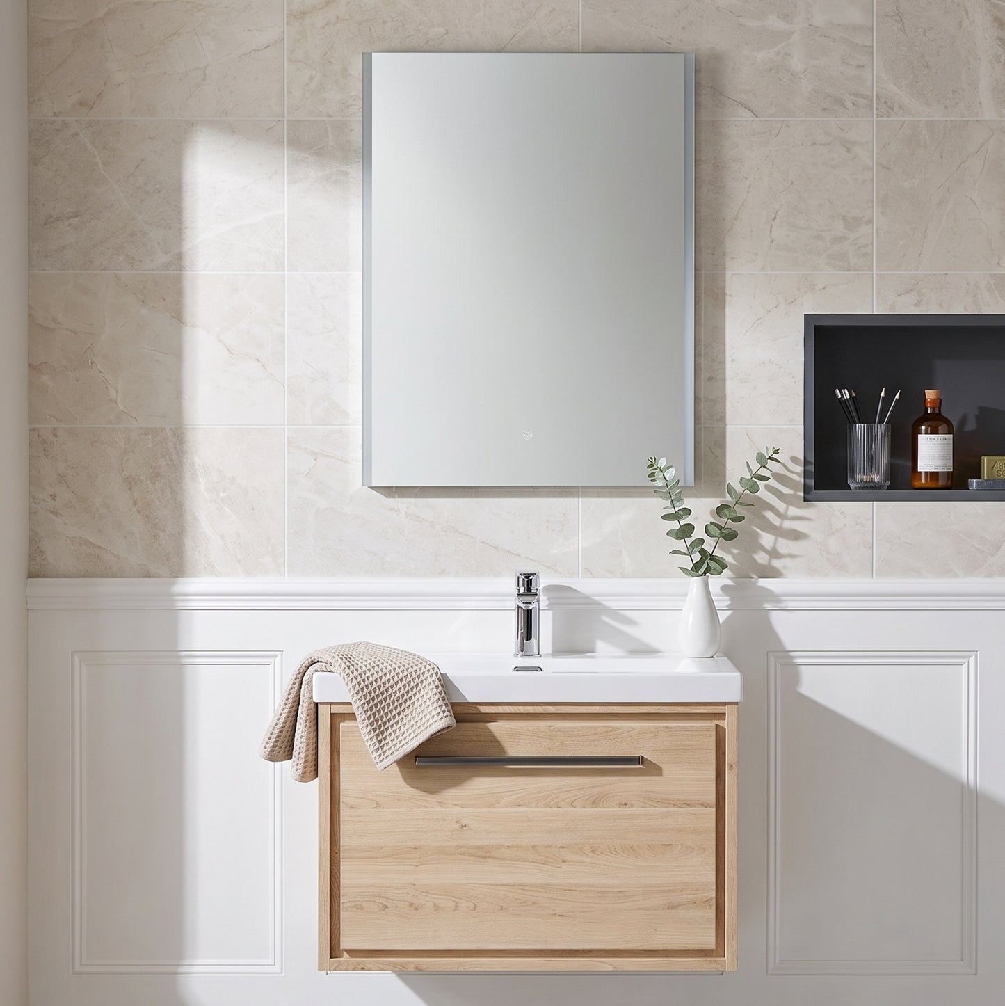 Fairford Ansel 500 x 700mm LED Touch Sensor Mirror