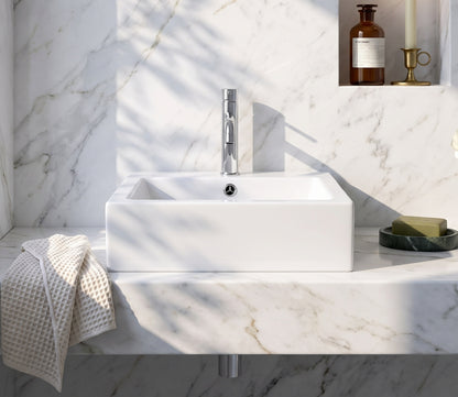 Fairford 470mm Square Ceramic Counter Top Vessel
