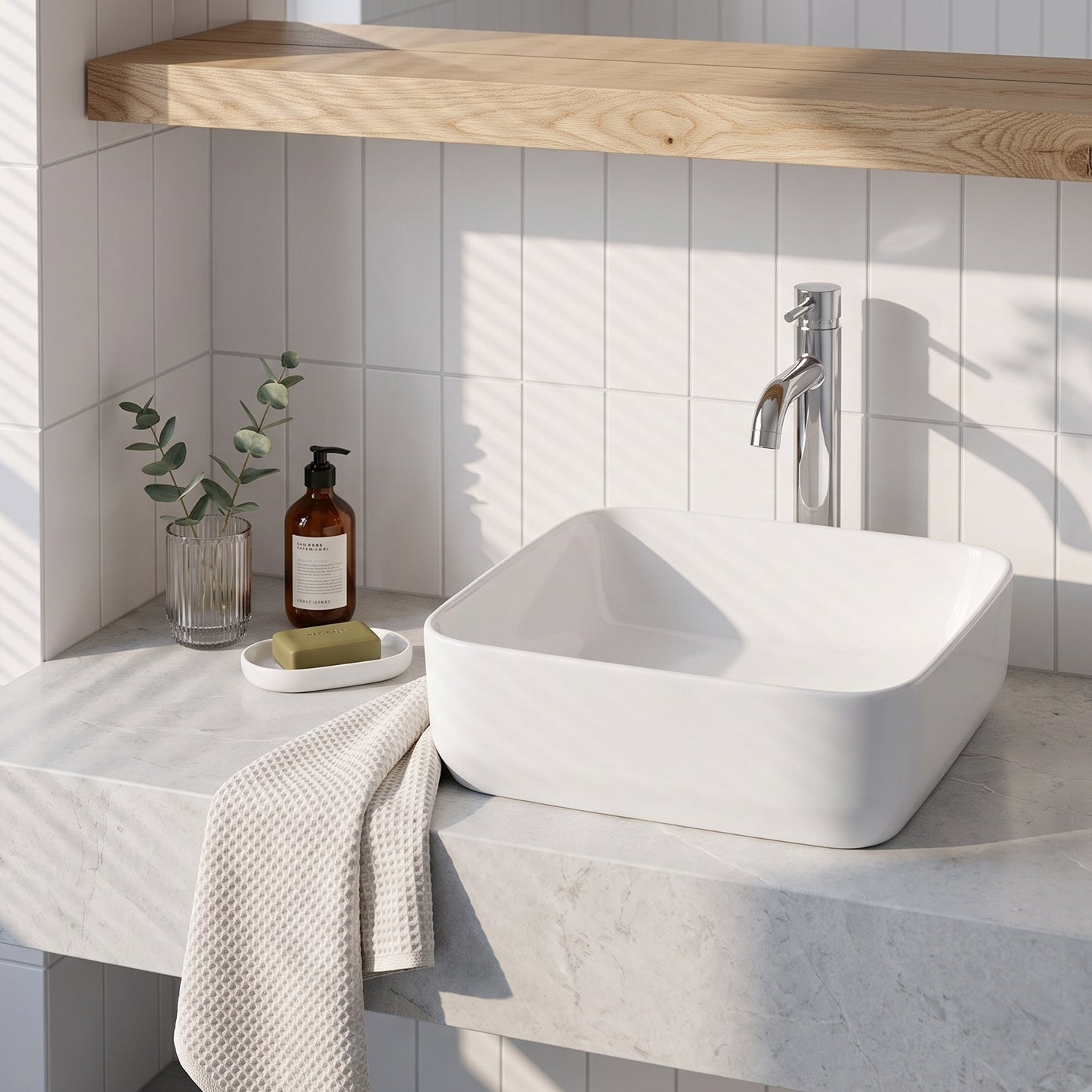 Fairford Finesse 0TH, 365 x 365 x 120mm Square Vessel