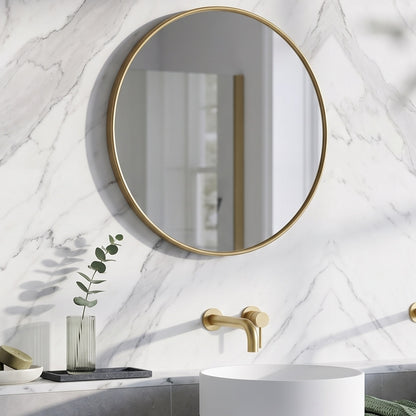 Fairford Macie Led Mirror - 600mm Wide - Brushed Brass
