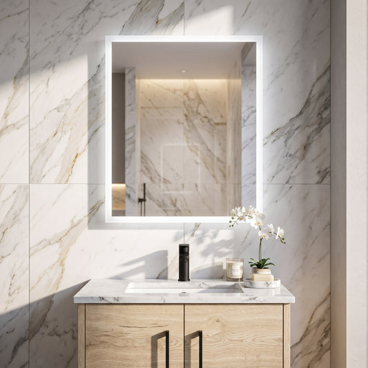 Fairford Mosca Led Mirror With Demister Pad And Shaver Socket - 500mm X700mm