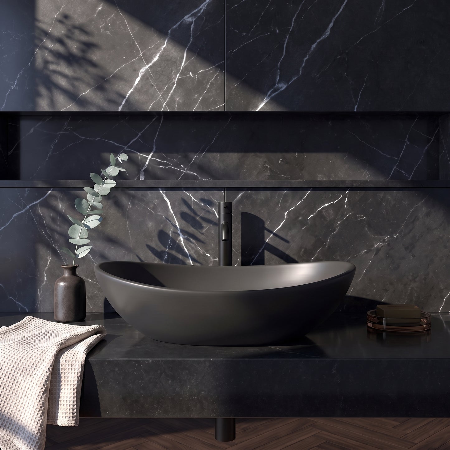 Fairford Neo 560mm Counter Top Basin - Gloss White