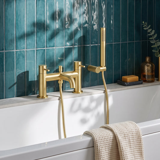 Fairford Element 7 Brushed Brass Bath Shower Mixer