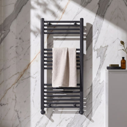 Fairford Strive Towel Radiator - 1000mm X 400mm - Black