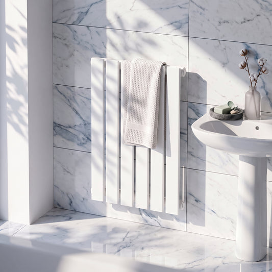 Fairford Bravo White Designer Radiator 600mm X 410mm
