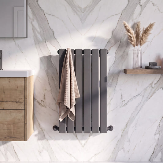 Fairford Bravo Anthracite Double Designer Radiator 600mm X 410mm