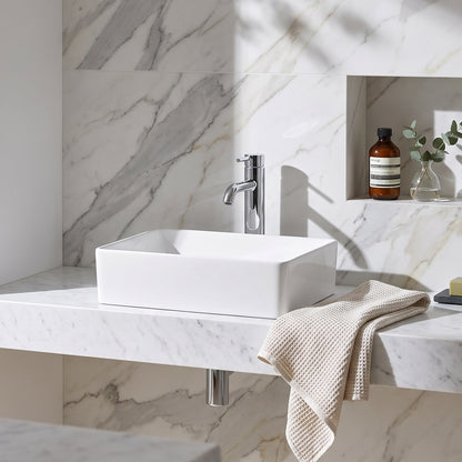 Fairford Stance 420mm Countertop Basin - White