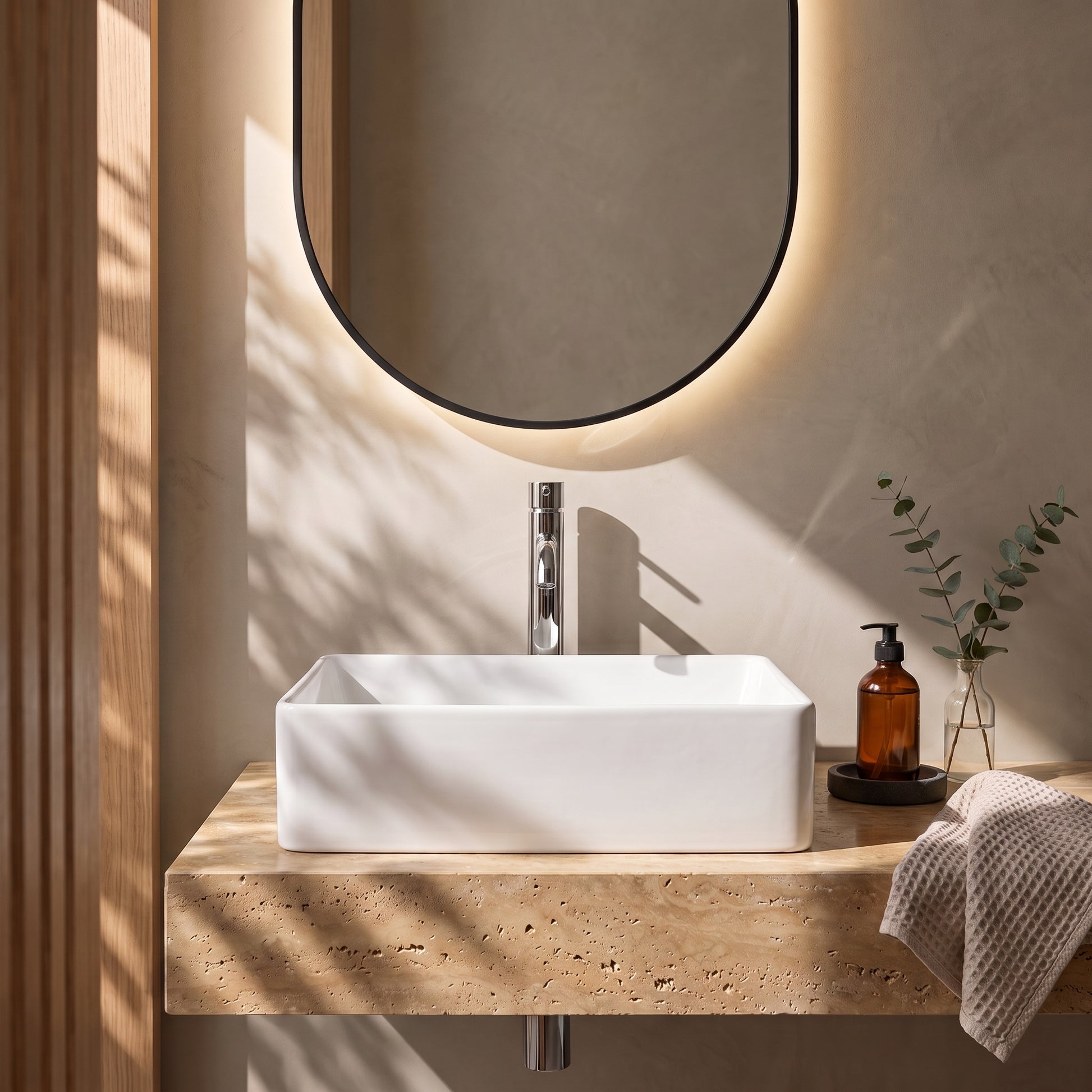 Fairford Stance 420mm Countertop Basin - White