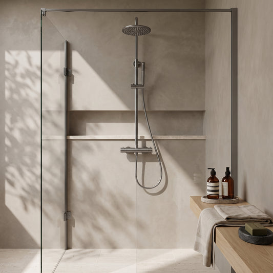Fairford Element 7 Gunmetal Exposed Shower Kit