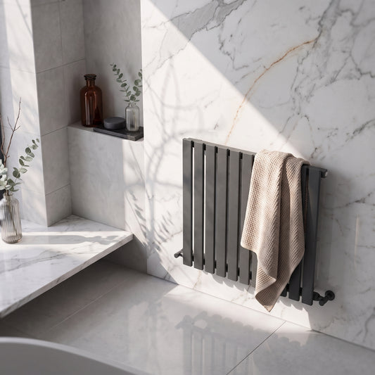 Fairford Bravo Anthracite Double Designer Radiator 600mm X 750mm