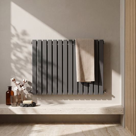 Fairford Bravo Anthracite Double Designer Radiator 600mm X 886mm
