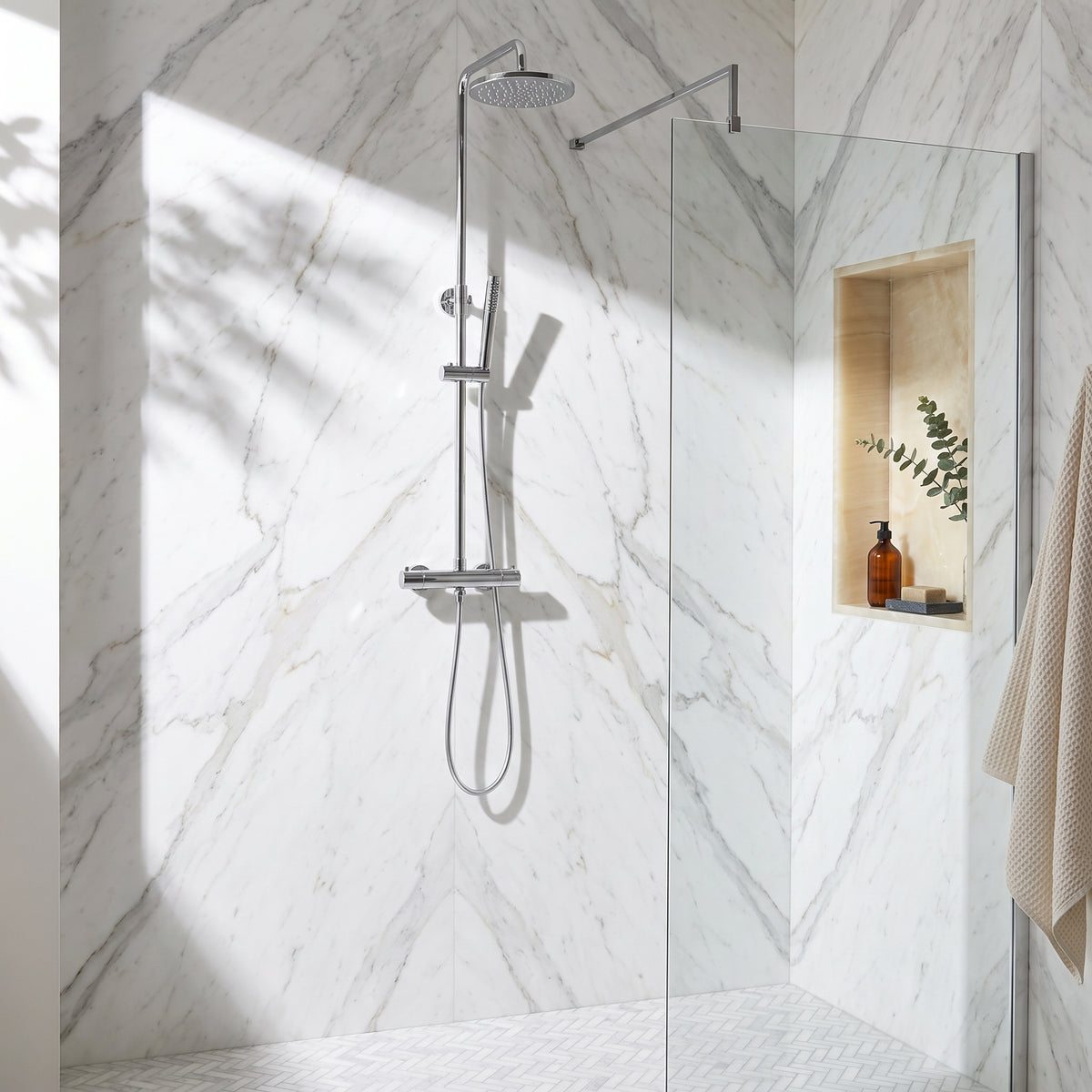 Fairford Element 7 Chrome Exposed Shower Kit
