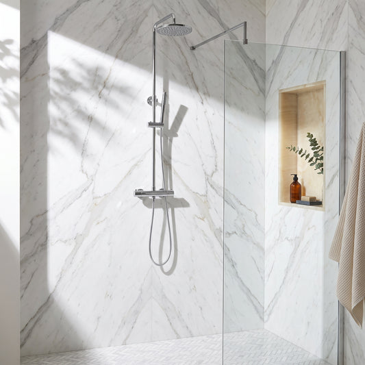 Fairford Element 7 Chrome Exposed Shower Kit