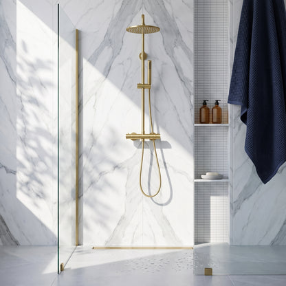 Fairford Element 7 Brushed Brass Exposed Shower Kit