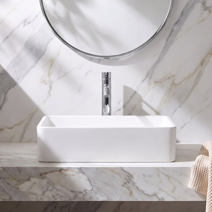 Fairford Rectangular Matt White Vessel 460 x 280 x 125mm 0TH
