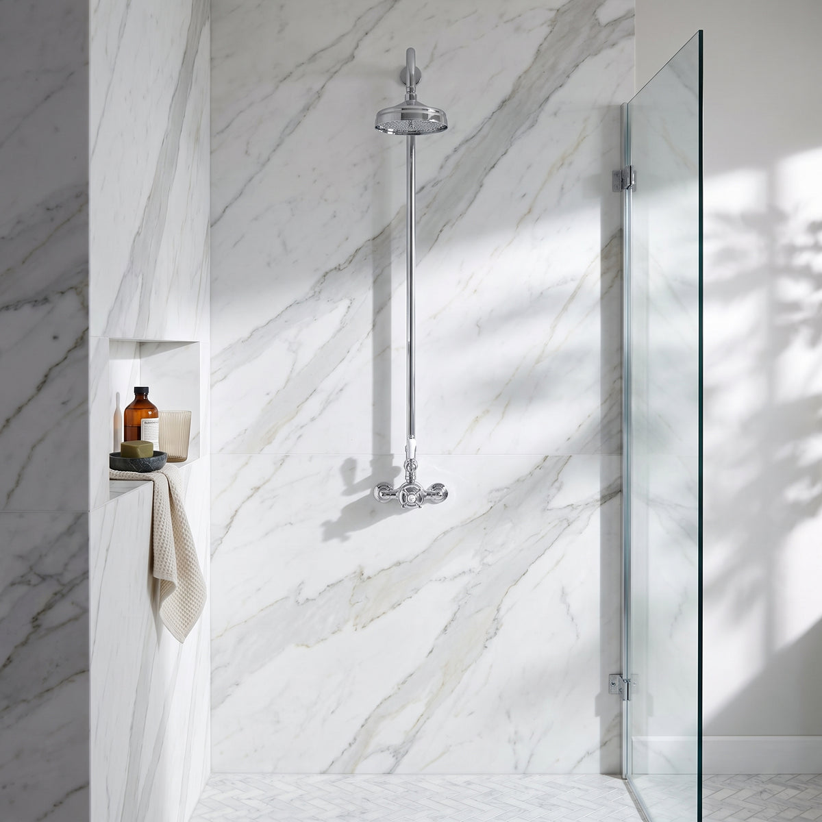 Fairford Caris Chrome Exposed Shower Kit