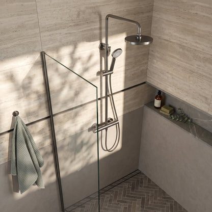 Fairford Element 10 Brushed Gun Metal 2 Oulet Exposed Shower Kit