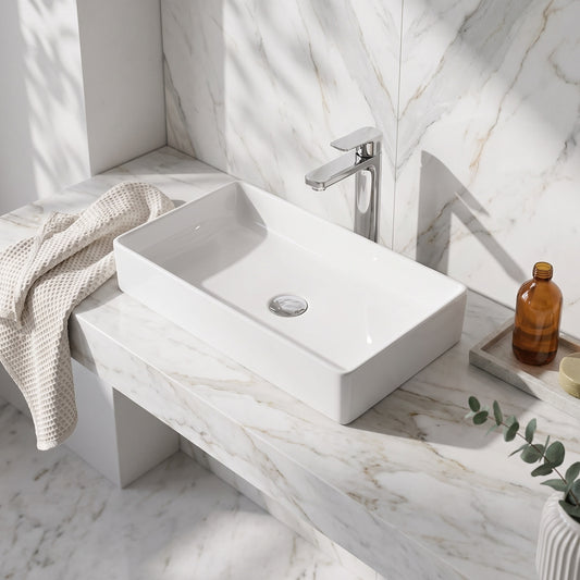 Fairford Stance 750mm Countertop Basin - White