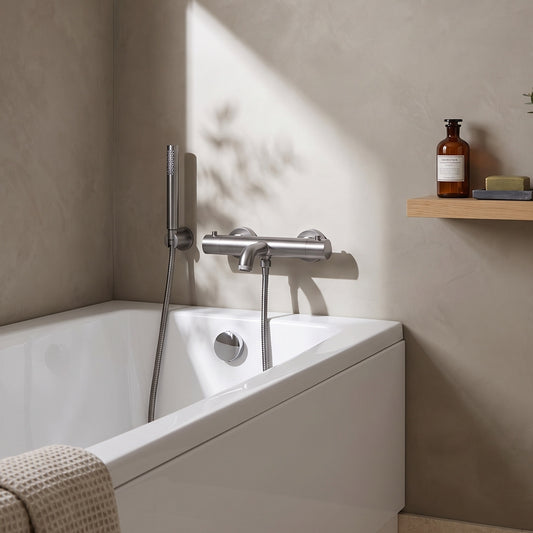 Fairford Element 7 Gunmetal Wall Mounted Bath Shower Mixer