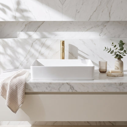 Fairford Stance 500mm Countertop Basin - White