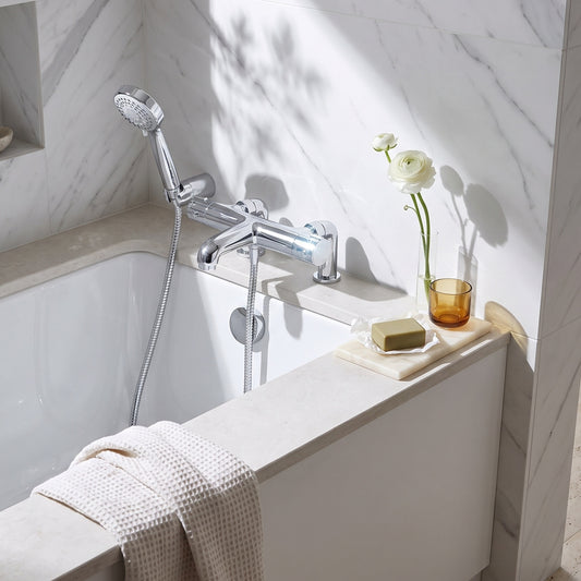 Fairford Carton Deck Mounted Thermostic Bath Shower Mixer
