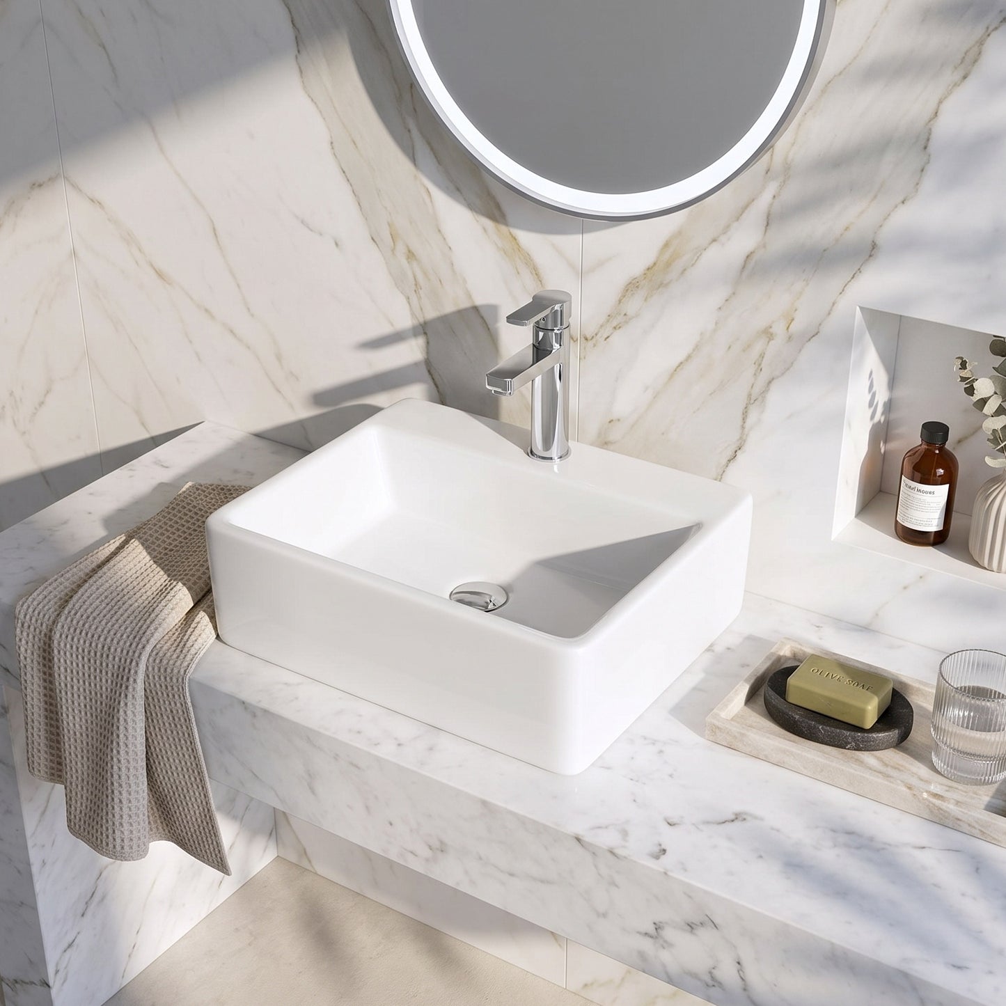 Fairford 335mm Rectangular Counter Top Vessel