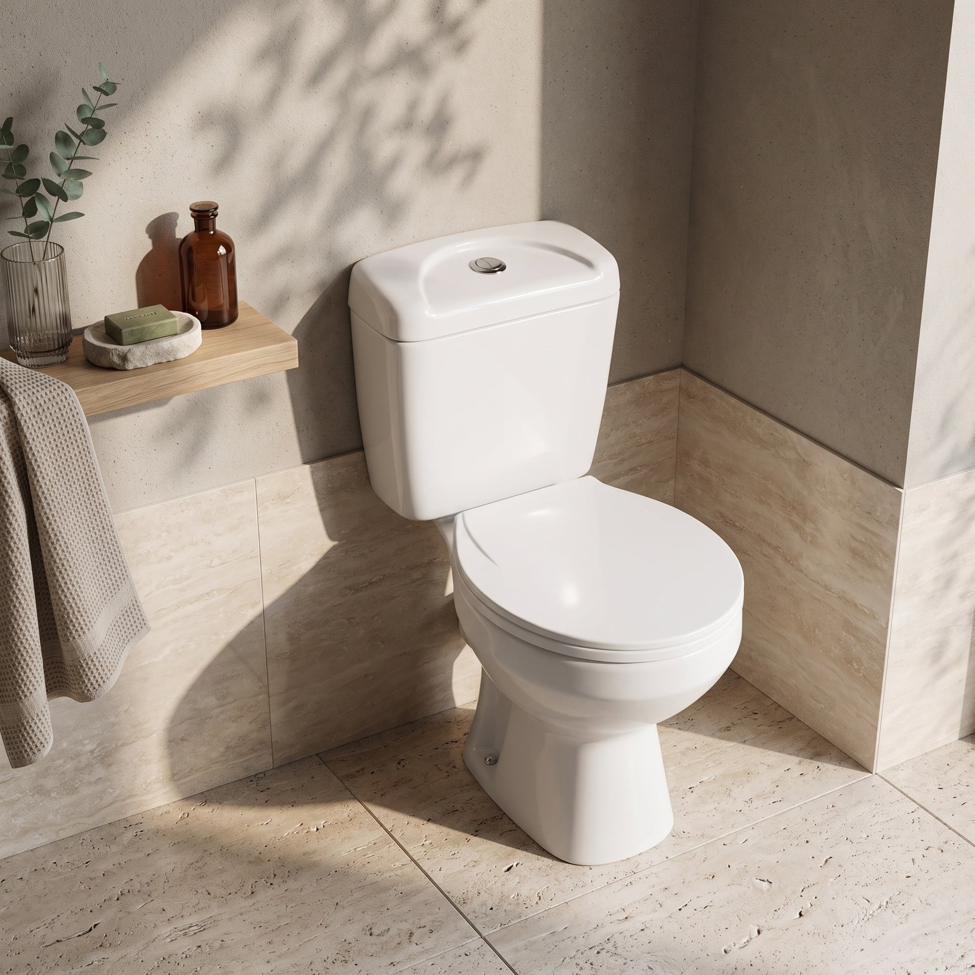 Fairford Duro Close Coupled Toilet with Seat