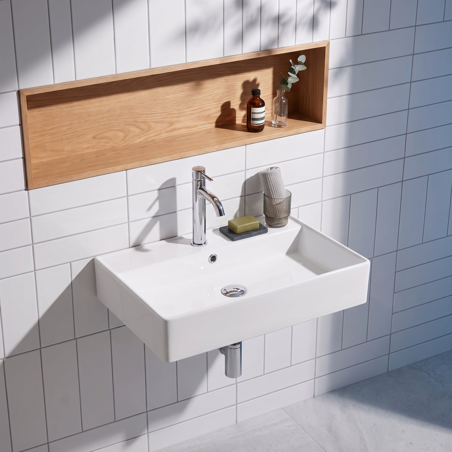 560mm 0TH Wall Hung Basin (can be drilled for 1TH)