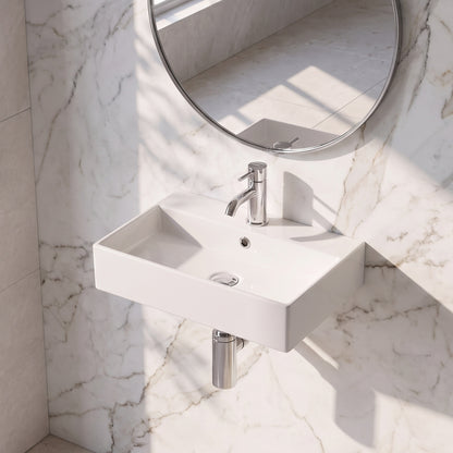 500mm 0TH Wall Hung Basin (can be drilled for 1TH)