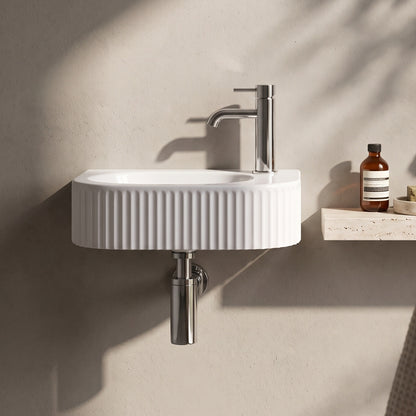 400mm Fluted Wall Hung Basin