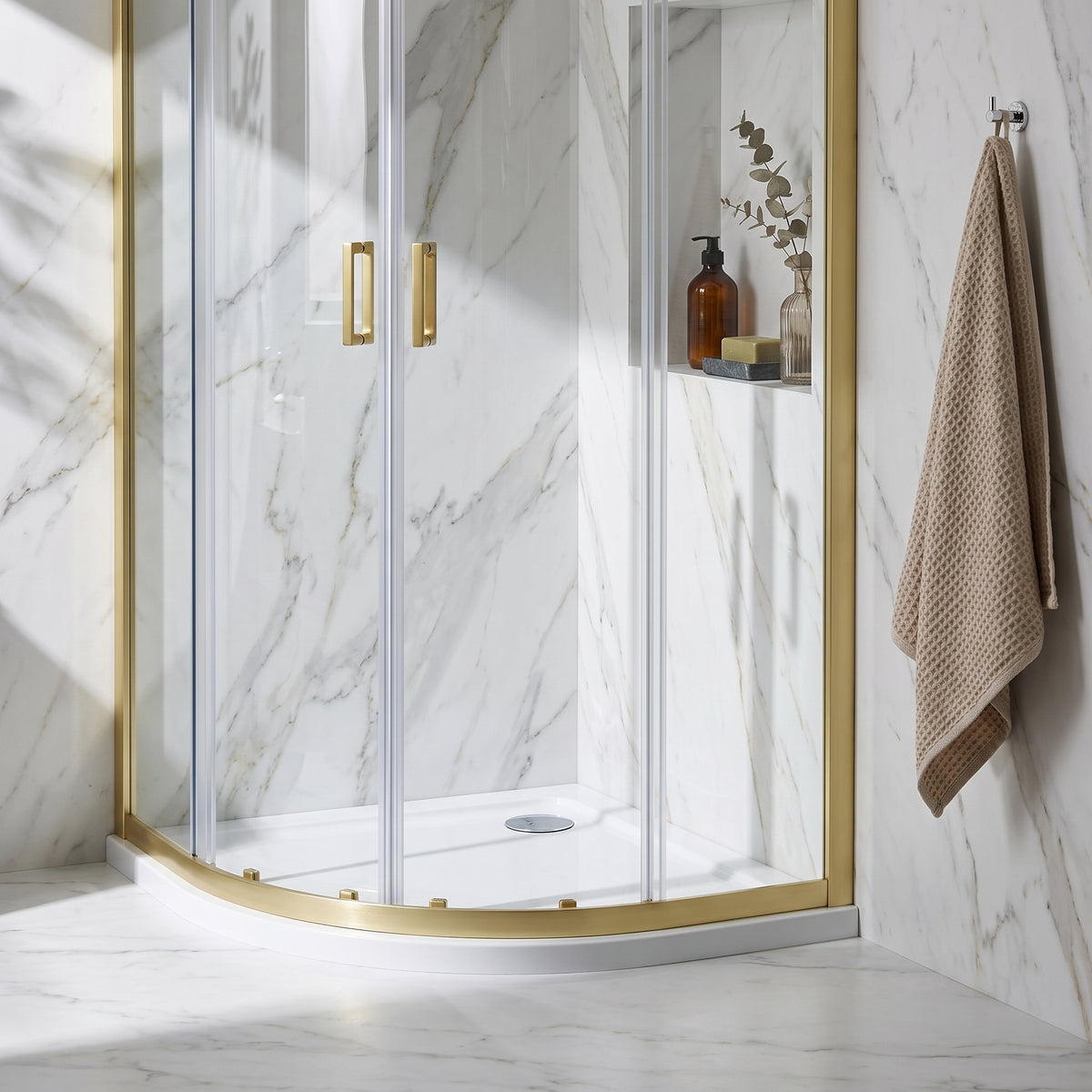 Fairford 1000 x 1000mm Quadrant Shower Tray