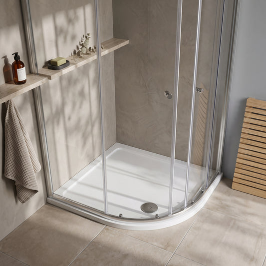 Fairford 1000 x 900mm Offset Quadrant, RH Shower Tray