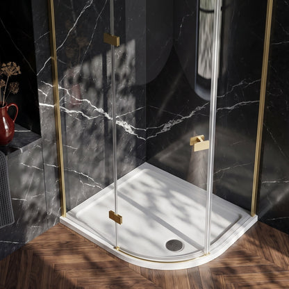 Fairford 1000 x 800mm Antislip RH Offset Quadrant Shower Tray