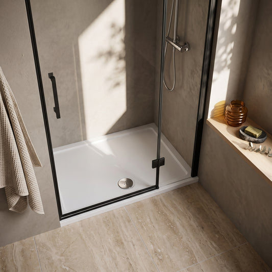 Fairford 900 x 800mm Antislip Rectangular Shower Tray