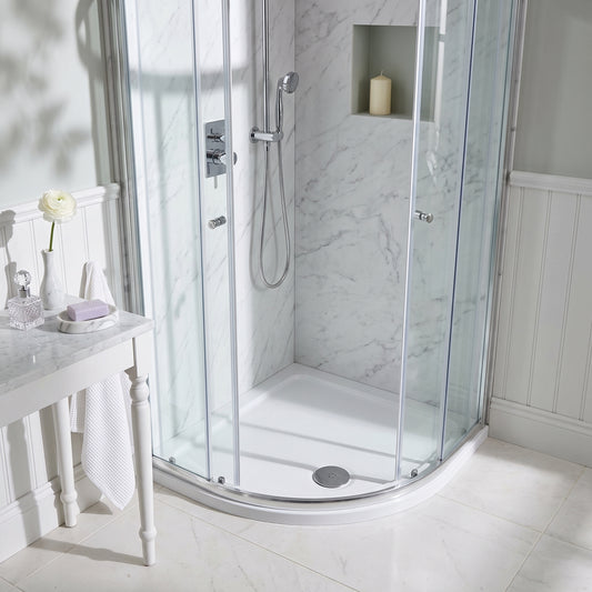 Fairford 900 x 900mm Antislip Square Quadrant Shower Tray