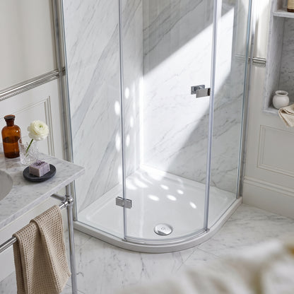 Fairford 900 x 800mm Antislip LH Offset Quadrant Shower Tray