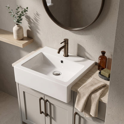 Halo 530mm 1Th Semi Recessed Basin