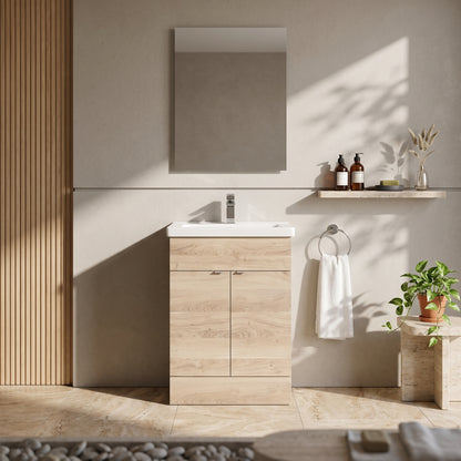 Fairford Union 600mm Bleached Oak Slimline Vanity Unit