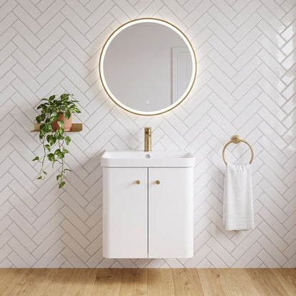 Fairford Crayo 500mm Gloss White Wall Hung Vanity Unit