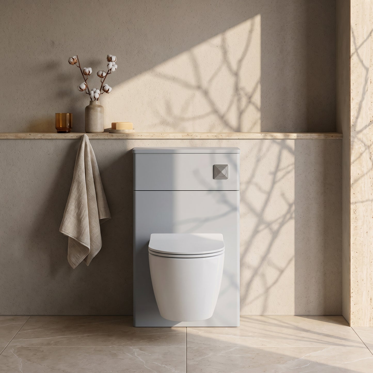 Fairford Laurel 500mm Satin Grey WC Unit