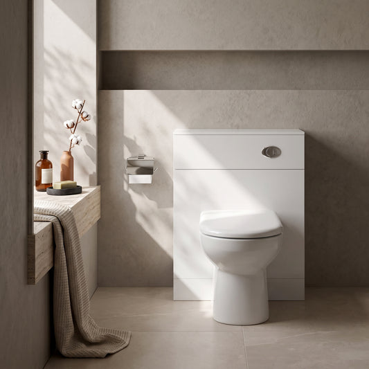 Fairford Opto 600mm Gloss White WC Unit (330mm deep)