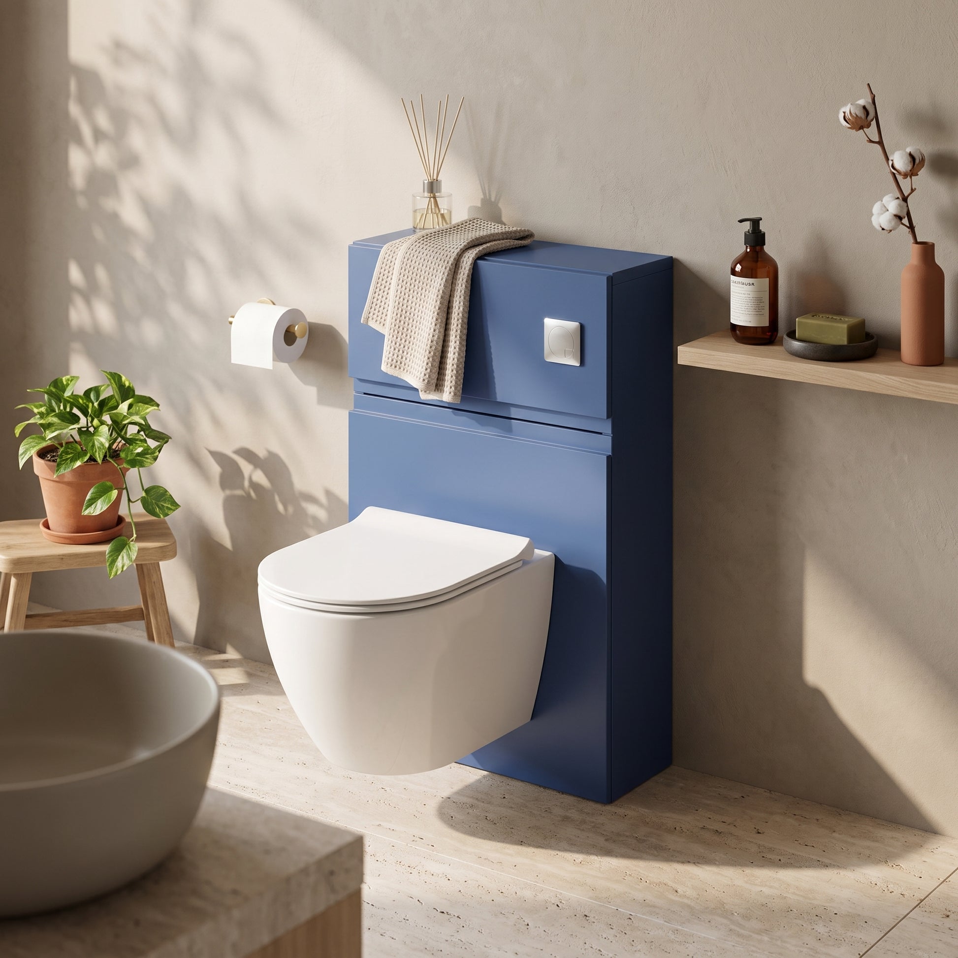 Fairford Finesse 500mm Satin Blue WC Unit
