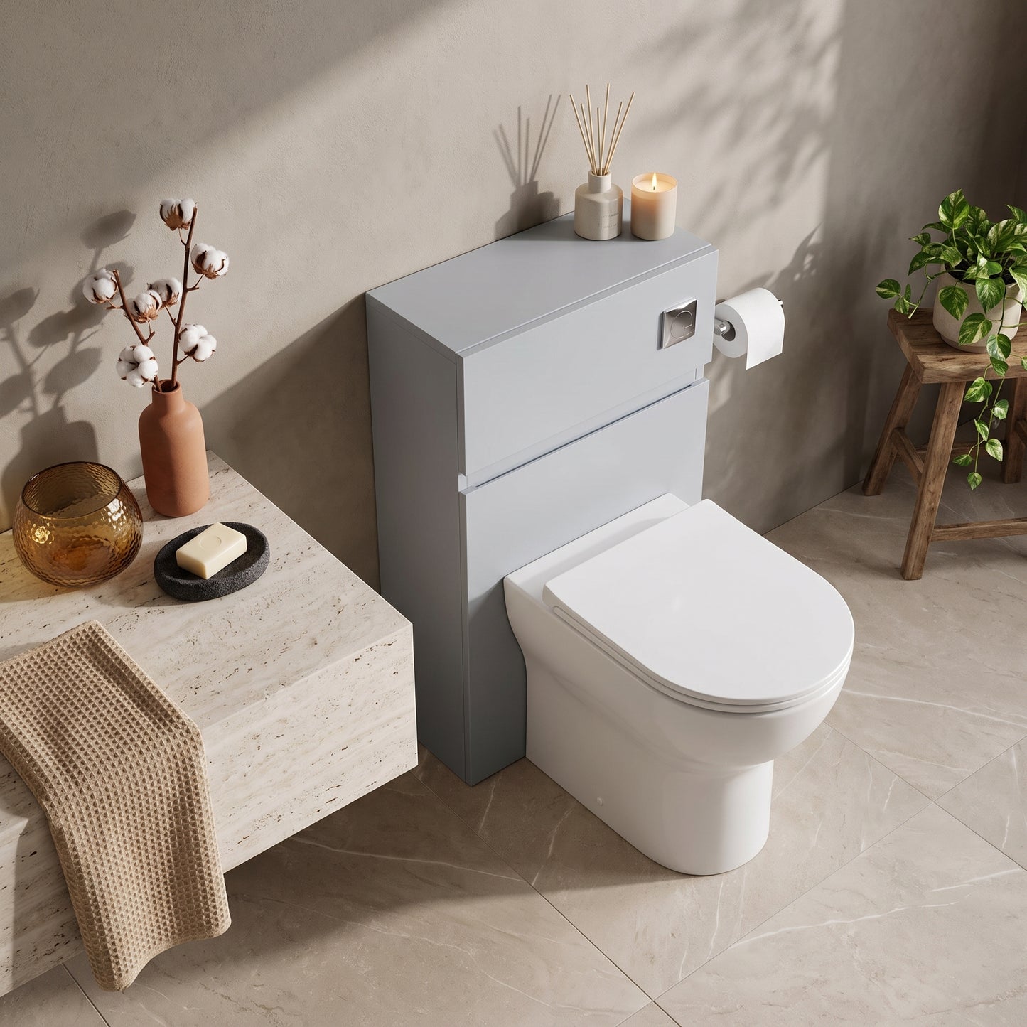 Fairford Finesse 500mm Satin Grey WC Unit