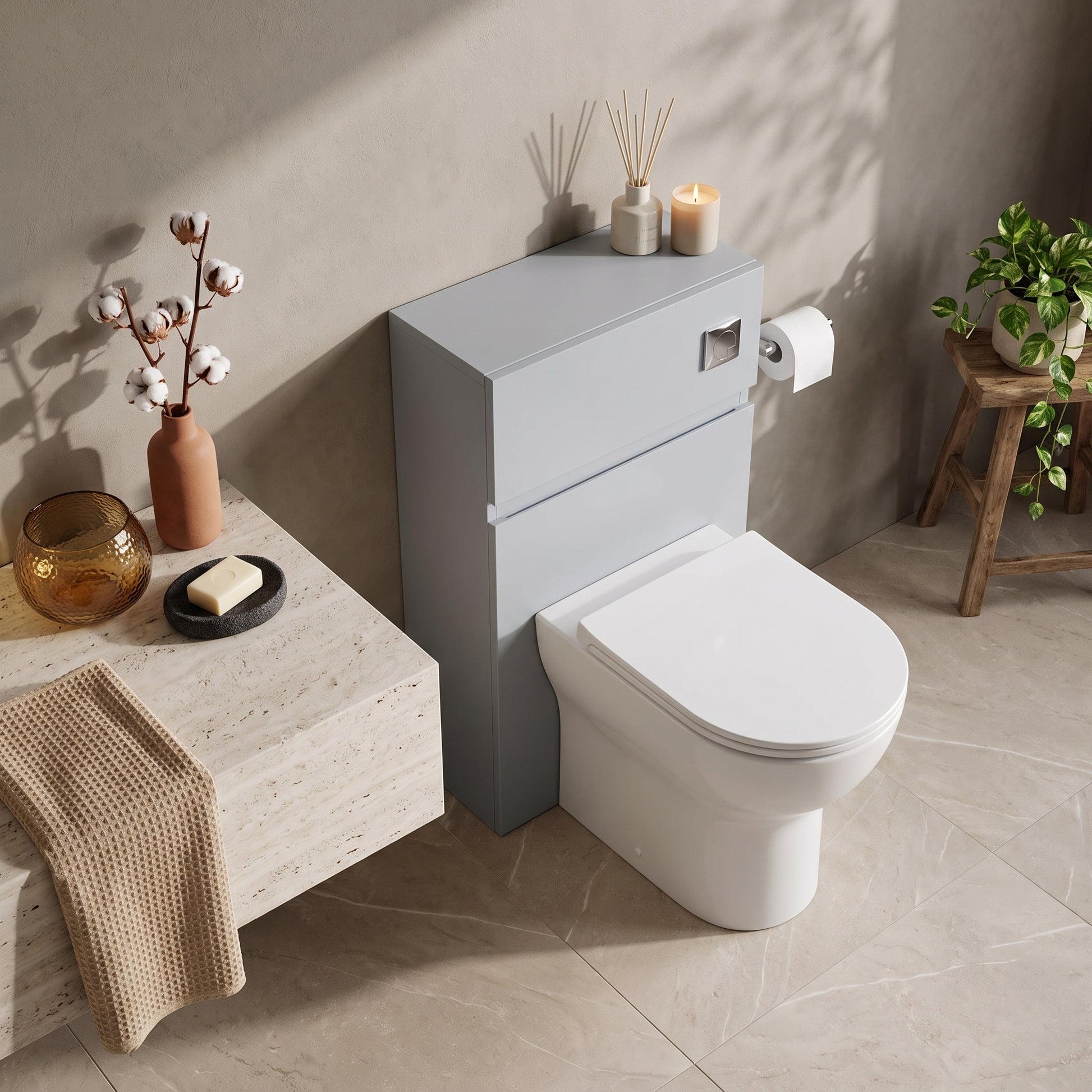 Fairford Finesse 500mm Satin Grey WC Unit