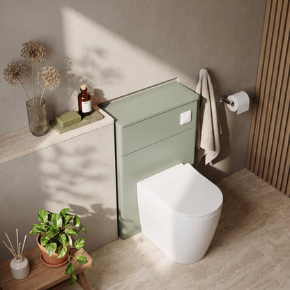 Fairford Laurel 500mm Satin Green WC Unit